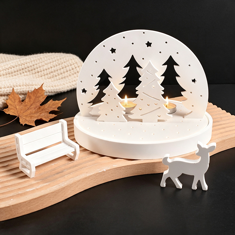 Candle Making Kits - Formy silikonowe na świeczniki w kształcie