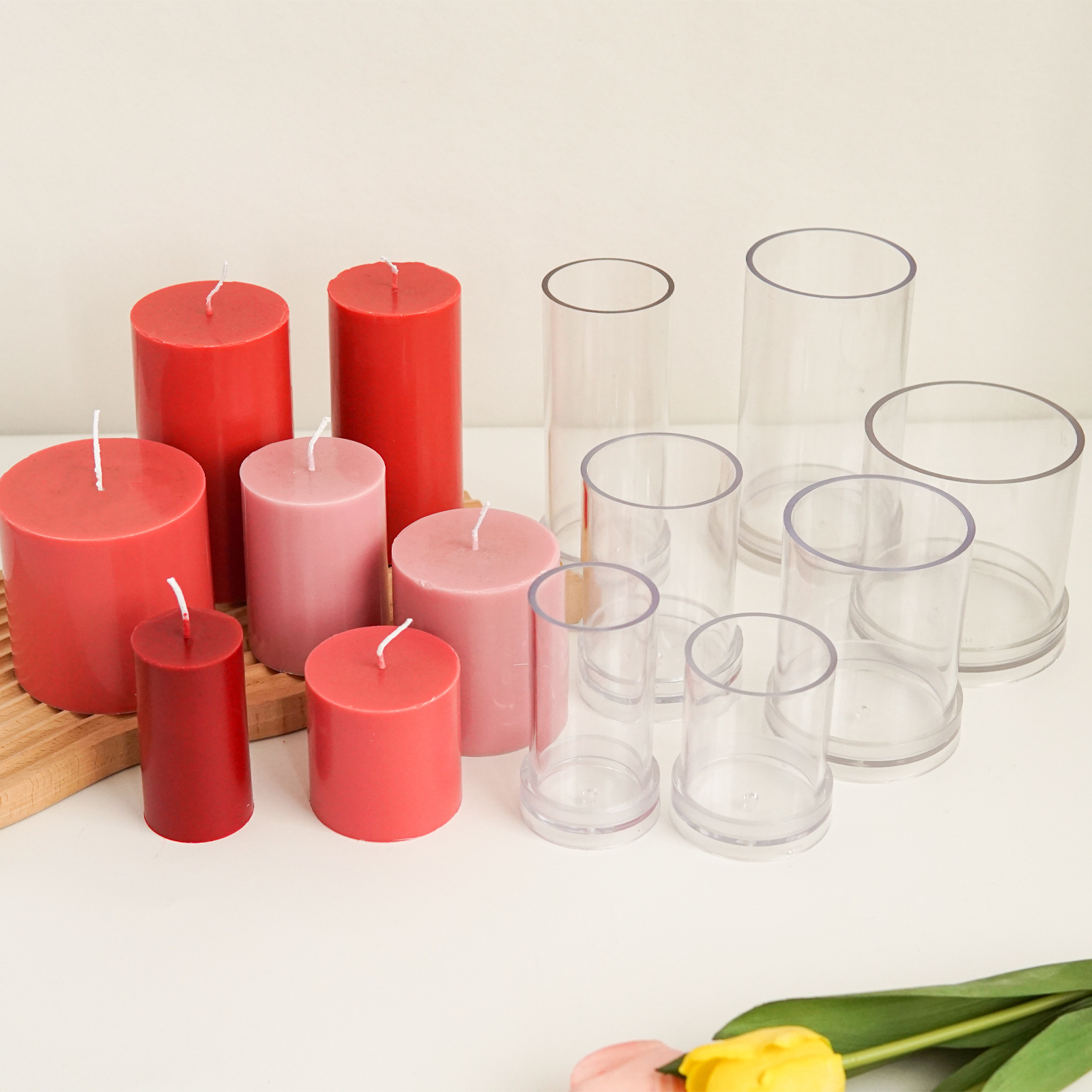 Candle Making Kit Diy - Różne cylindryczne formy do świec 3D