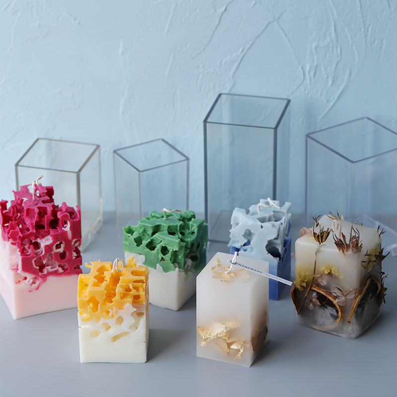 Candle Making Kit Diy - Forma do świec 3D Kwadrat Prostokąt
