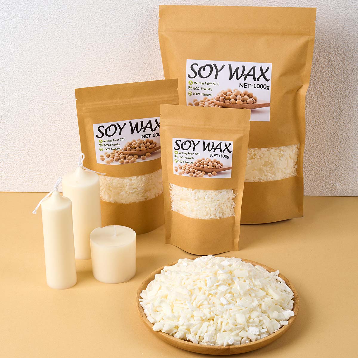 1-punktowy czysty biały wosk s – Candle Making Kits recenzja i cena