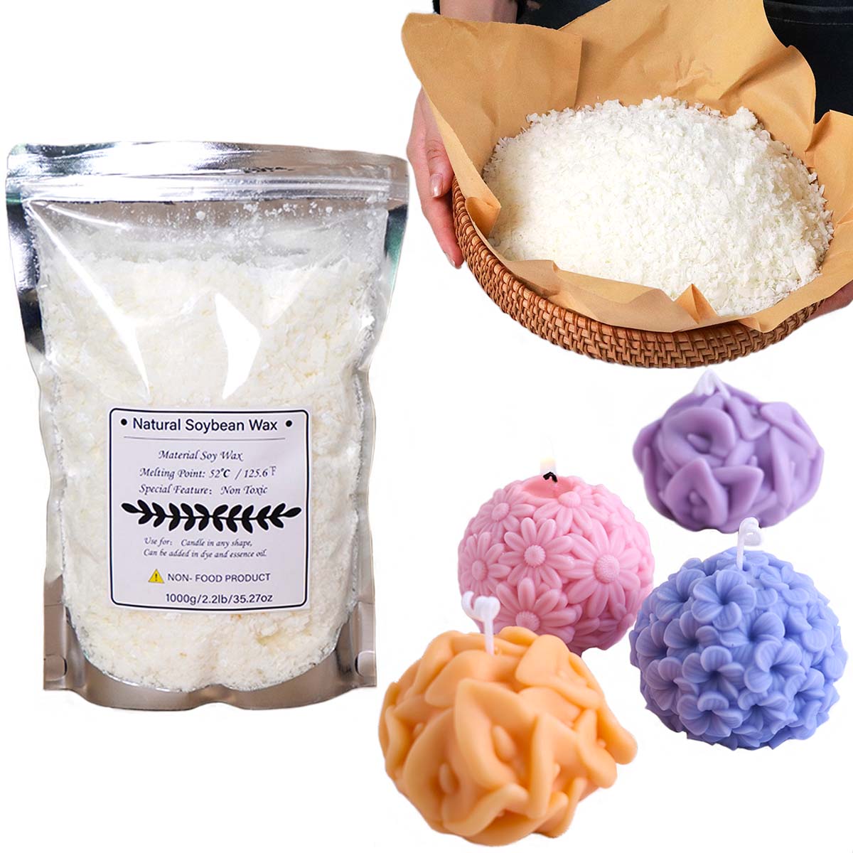 100/250/500/1000g Naturalny Wo – Candle Making Kits recenzja i cena