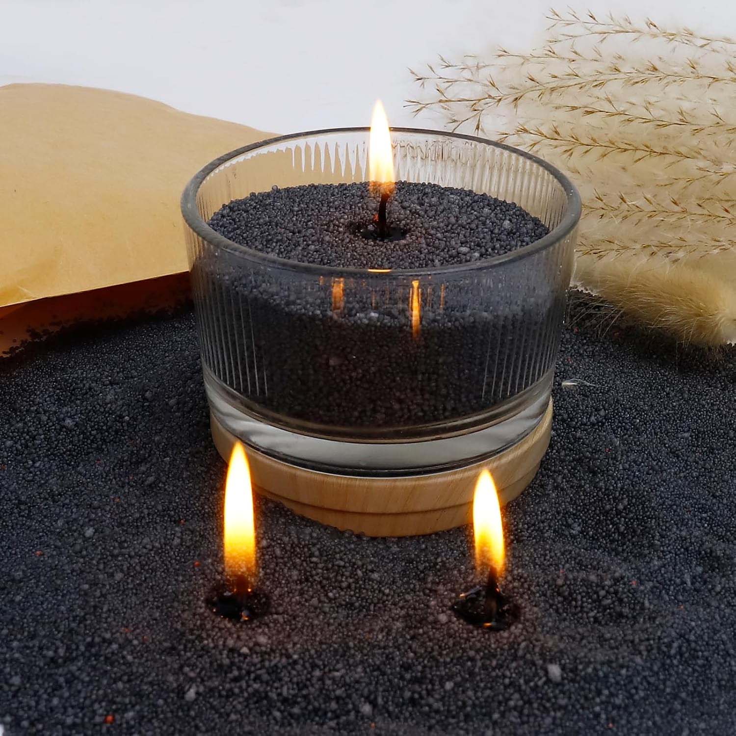 Czarny piasek do świec z knote – Candle Making Wax recenzja i cena